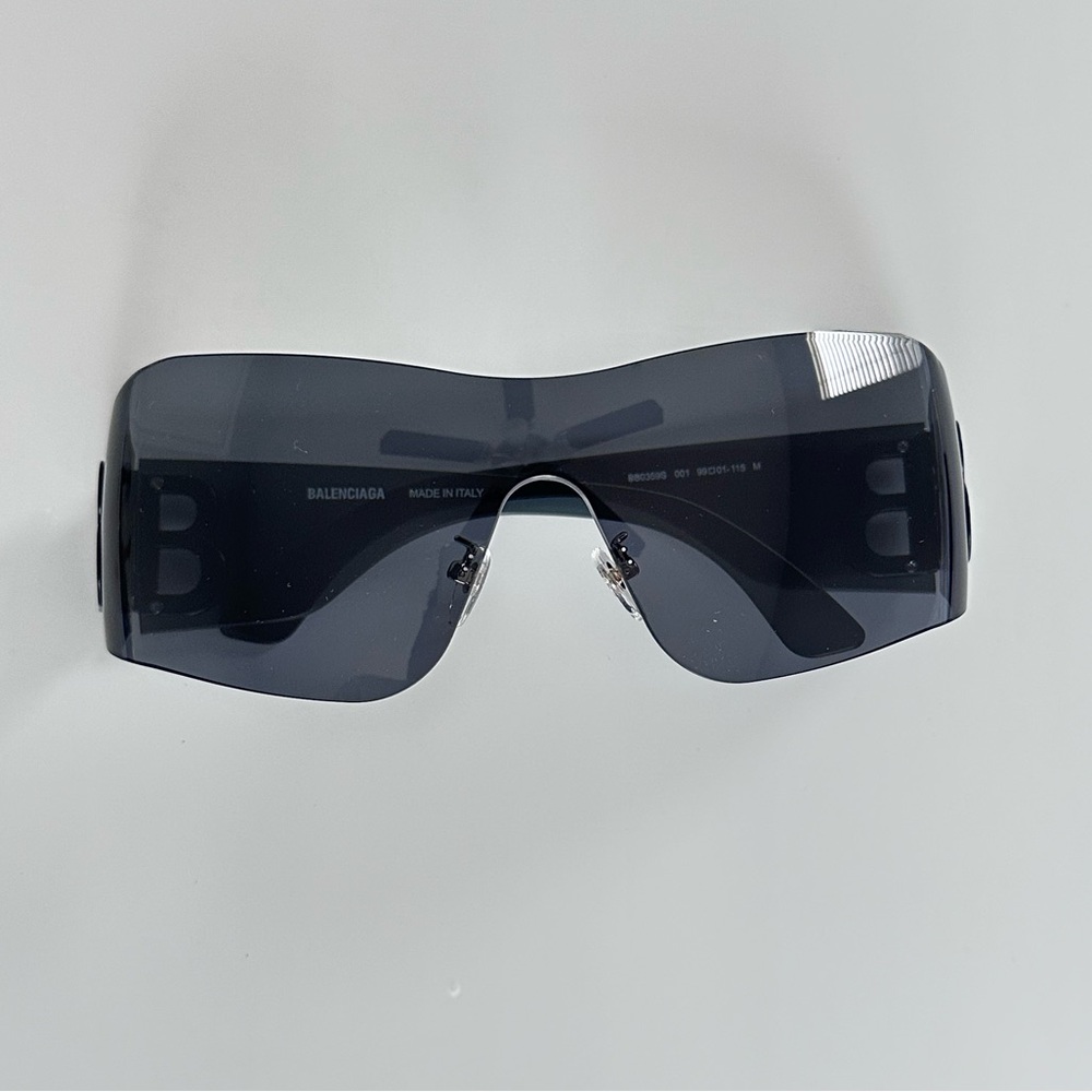 Balenciaga Black Shield Sunglasses